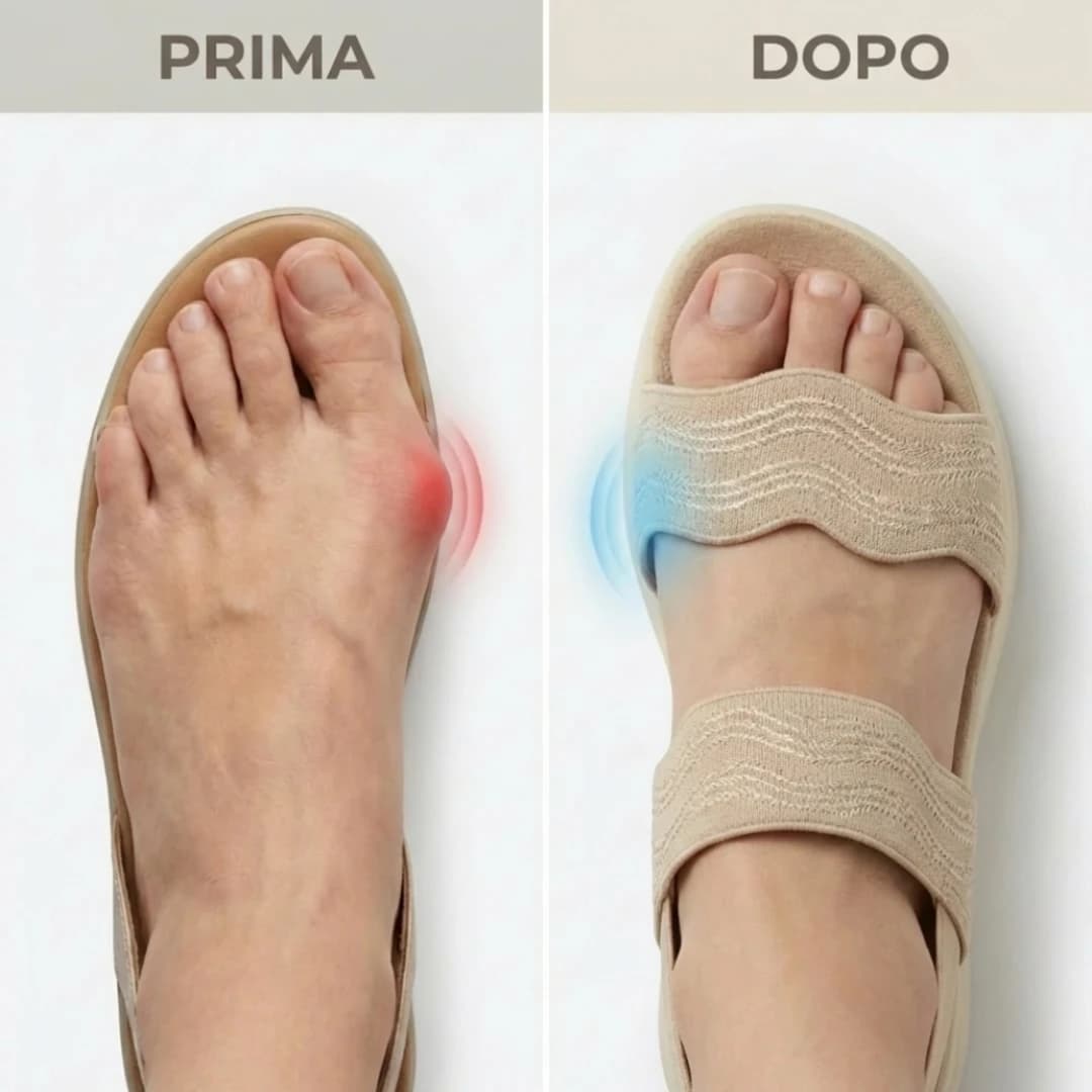 Dita libere e alluce allineato, sollievo per alluce valgo