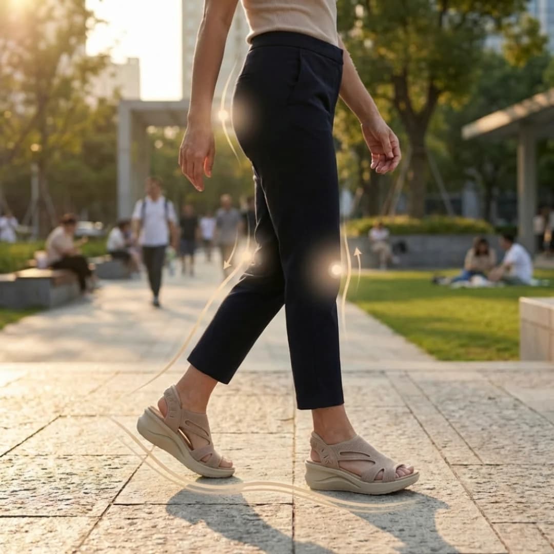 Suola rialzante a tacco largo comoda