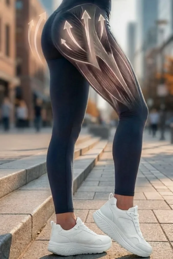 Suola rocker che attiva i glutei